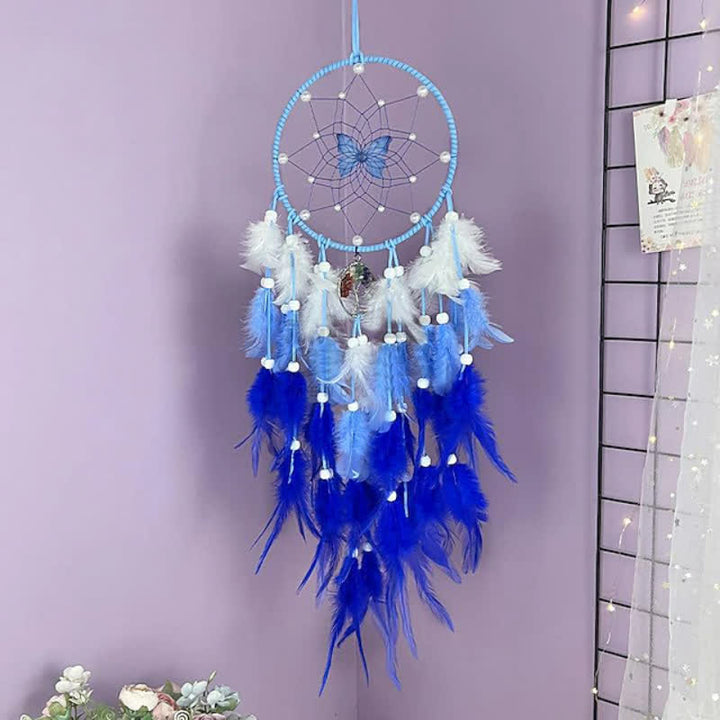 Pendentif Papillon Arbre de Vie Chakra Olivenorma Attrape-rêves