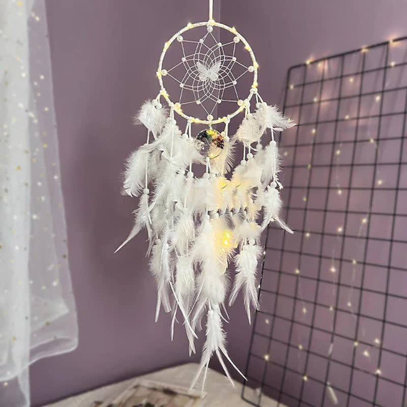 Pendentif Papillon Arbre de Vie Chakra Olivenorma Attrape-rêves
