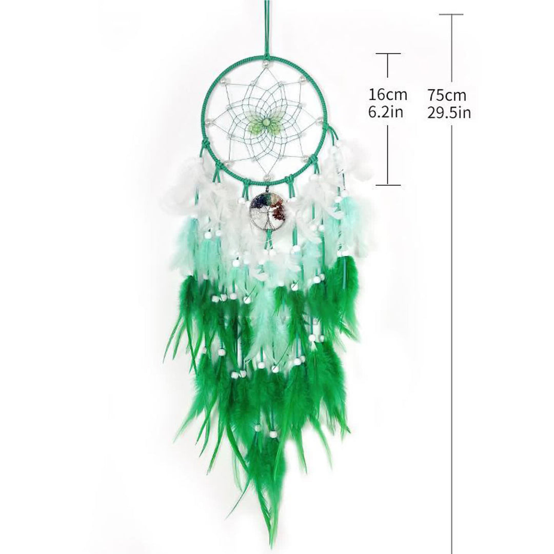 Pendentif Papillon Arbre de Vie Chakra Olivenorma Attrape-rêves