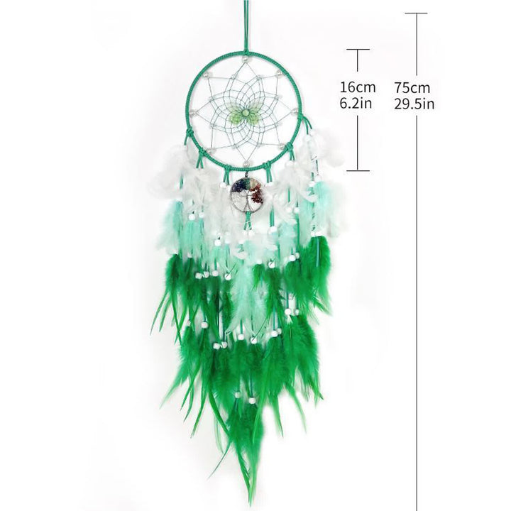 Pendentif Papillon Arbre de Vie Chakra Olivenorma Attrape-rêves