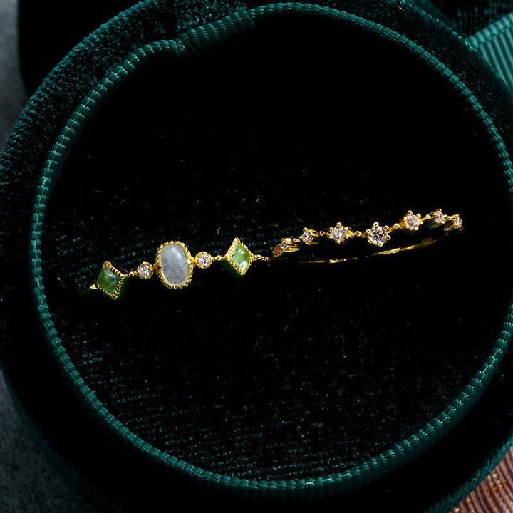 Bague simple fine en argent sterling avec diamant simulé Olivenorma