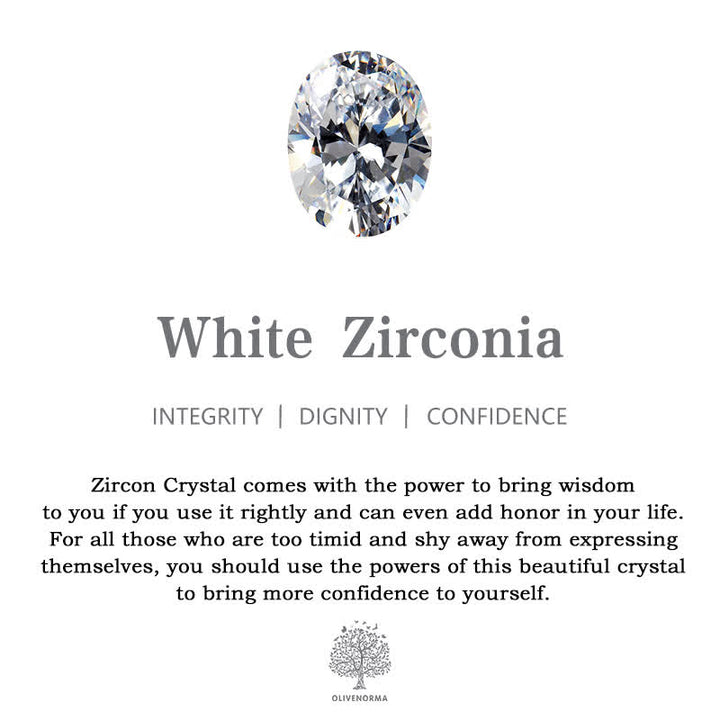 Bague de moulage de couronne en zircon blanc opale Olivenorma