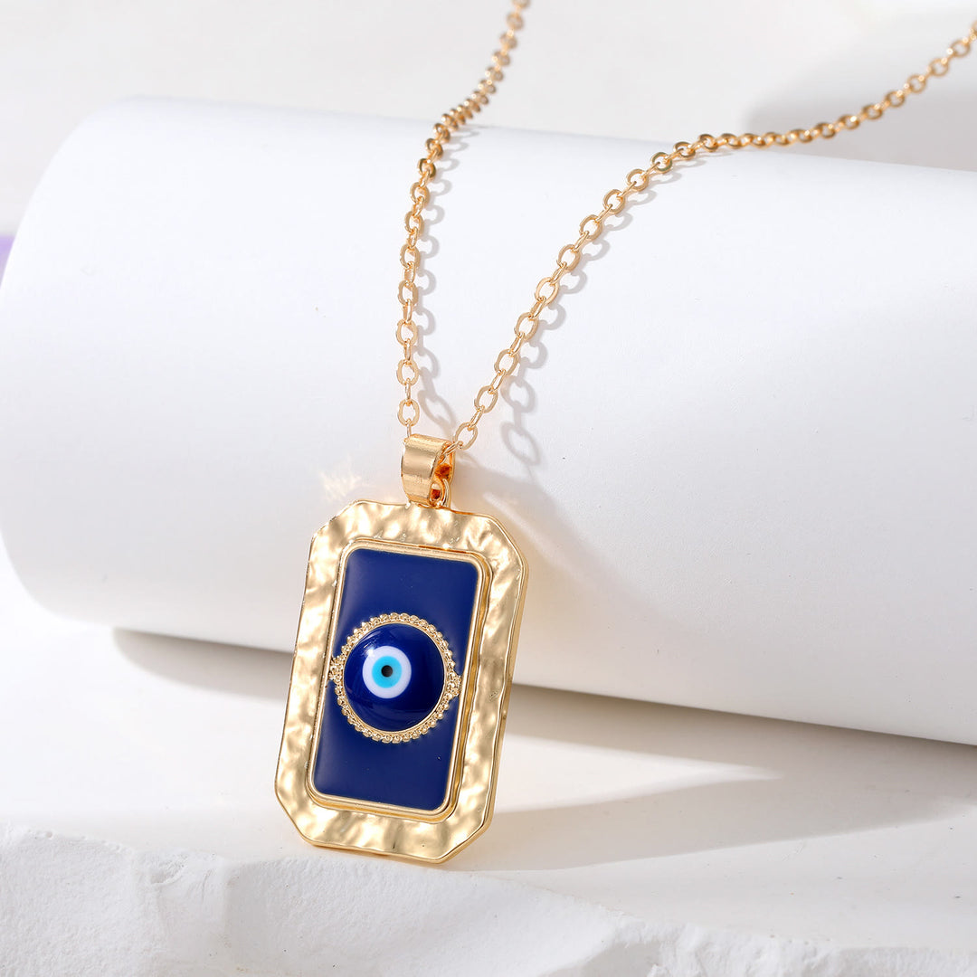 Collier de protection contre le mauvais œil géométrique Olivenorma
