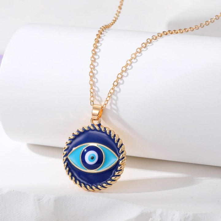 Collier de protection contre le mauvais œil géométrique Olivenorma