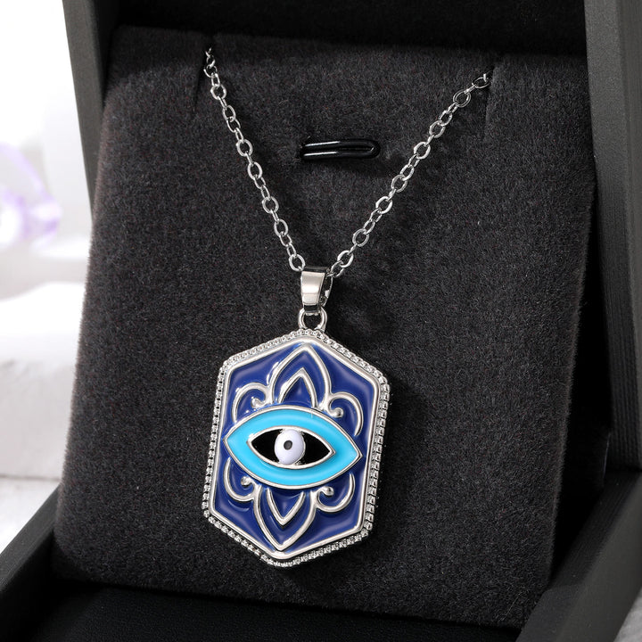 Collier de protection contre le mauvais œil géométrique Olivenorma