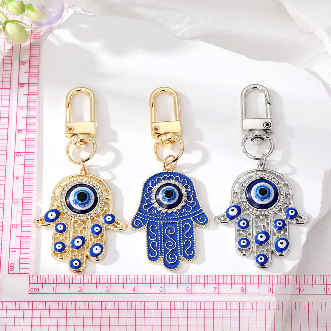 Porte-clés de protection contre le mauvais œil Hamsa Olivenorma