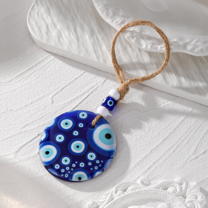 Porte-clés accessoire de voiture avec peinture symbole du mauvais œil Olivenorma