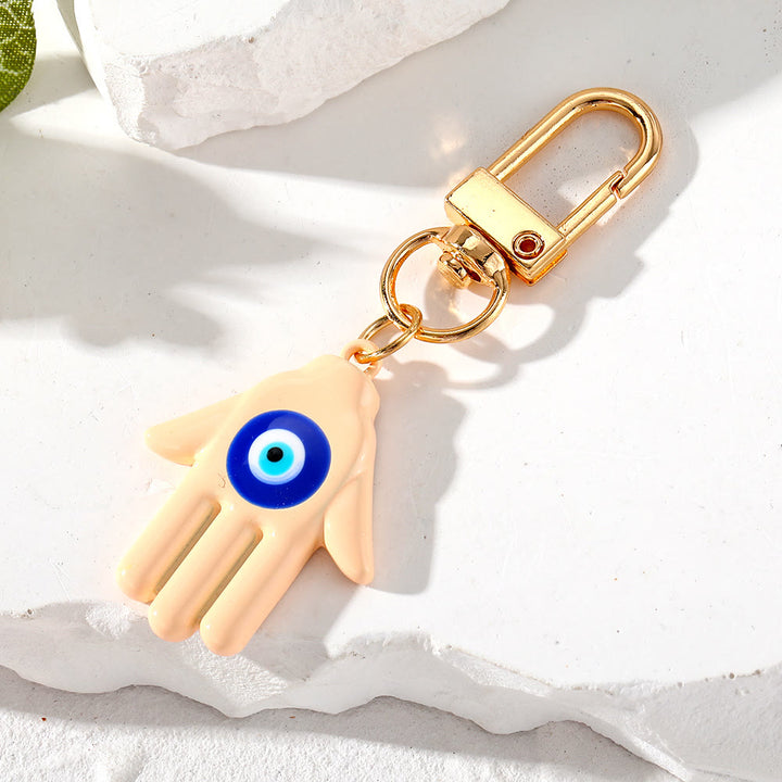 Porte-clés de protection contre le mauvais œil en forme de main de Fatima d'Olivenorma