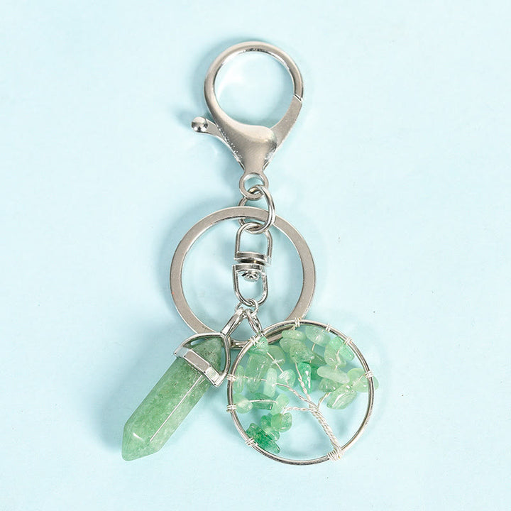 Porte-clés de guérison Olivenorma Arbre de vie avec prisme