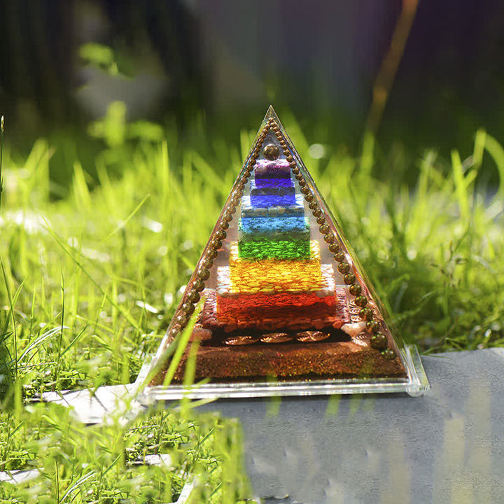 Bobine de cuivre d'énergie des chakras Olivenorma Pyramide orgone