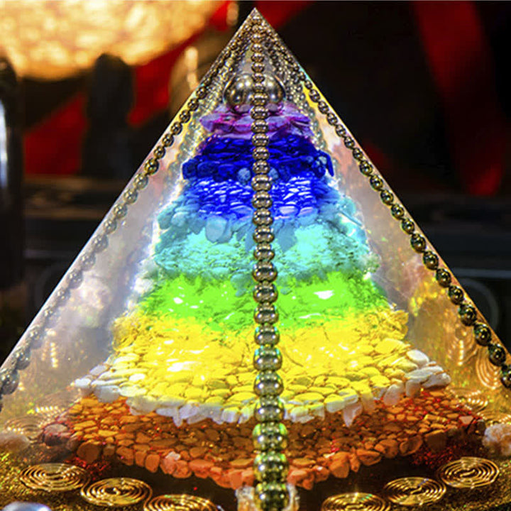 Bobine de cuivre d'énergie des chakras Olivenorma Pyramide orgone