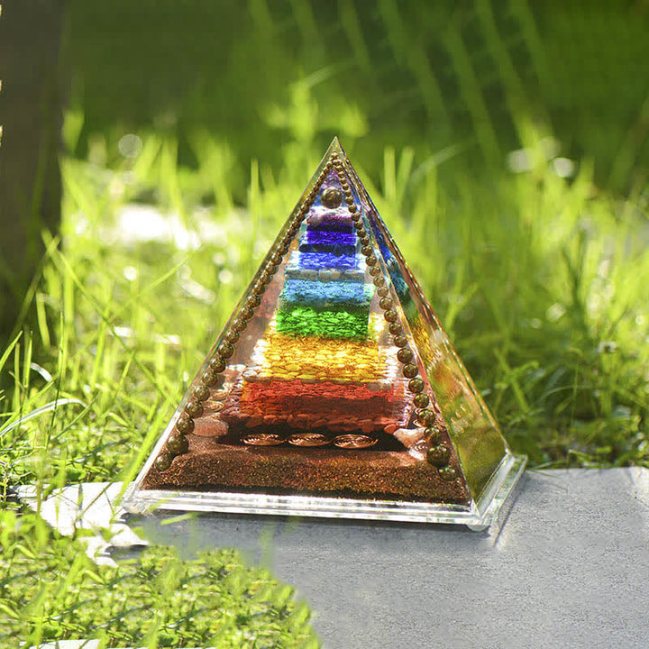 Bobine de cuivre d'énergie des chakras Olivenorma Pyramide orgone