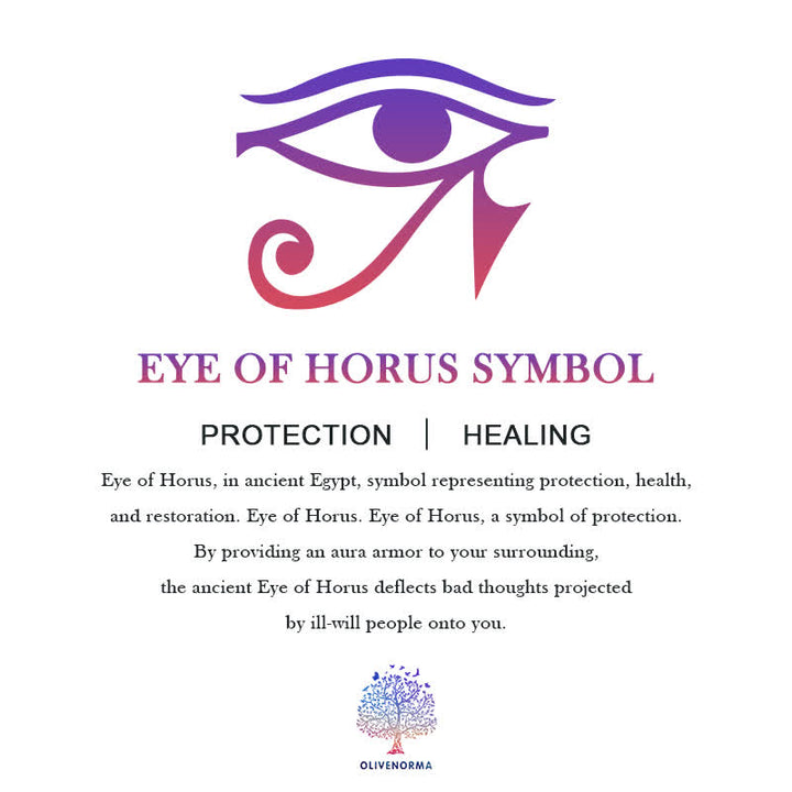 Collier d'énergie orgone en obsidienne avec œil d'Horus d'Olivenorma