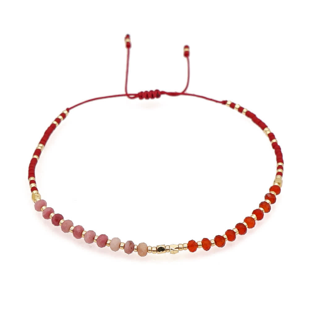 Bracelet à cordon en perles de pierre naturelle Olivenorma