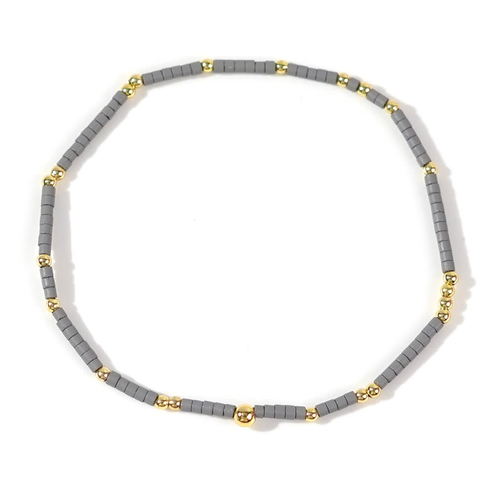 Bracelet de perles de riz colorées Olivenorma