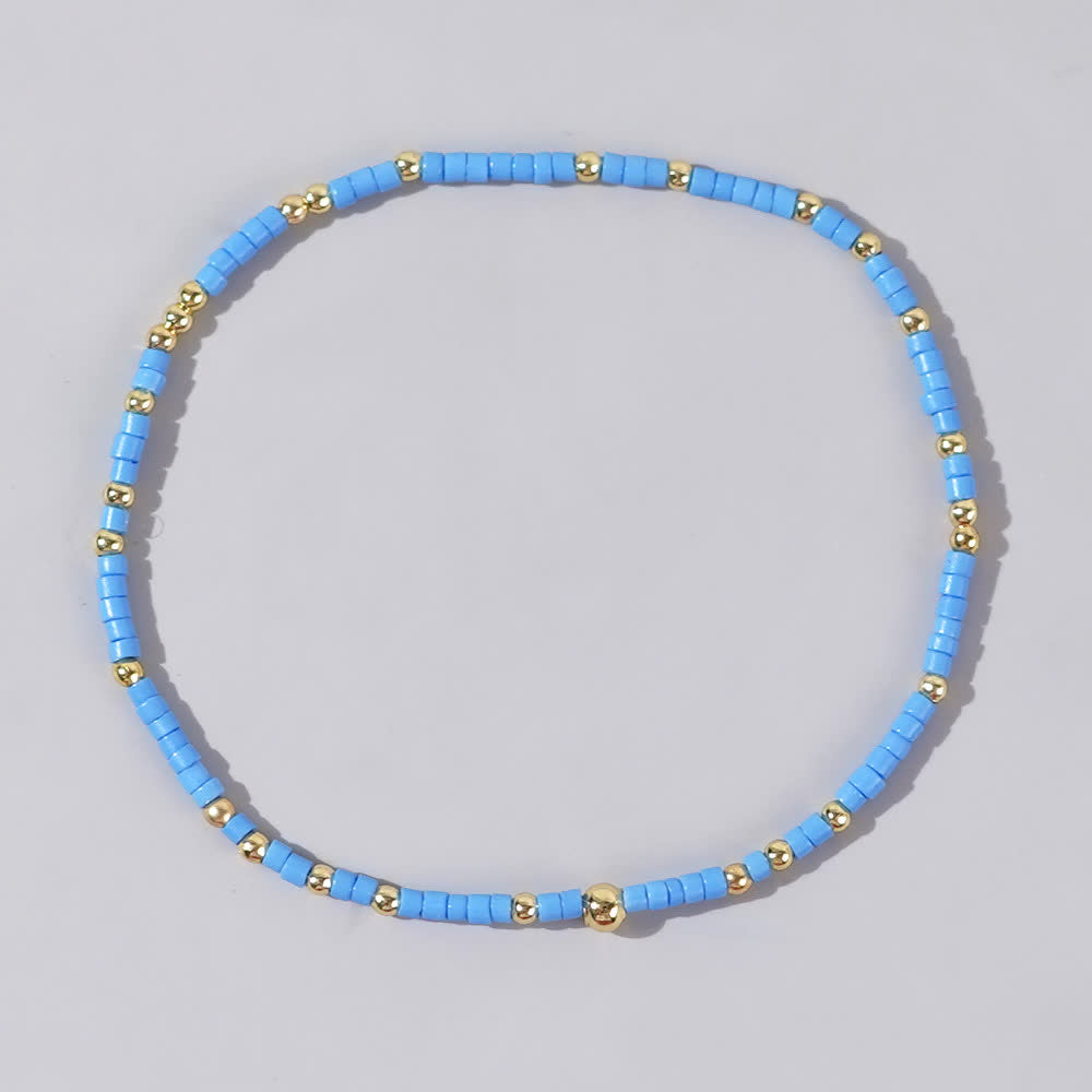 Bracelet de perles de riz colorées Olivenorma