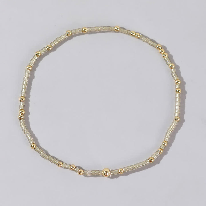 Bracelet de perles de riz colorées Olivenorma