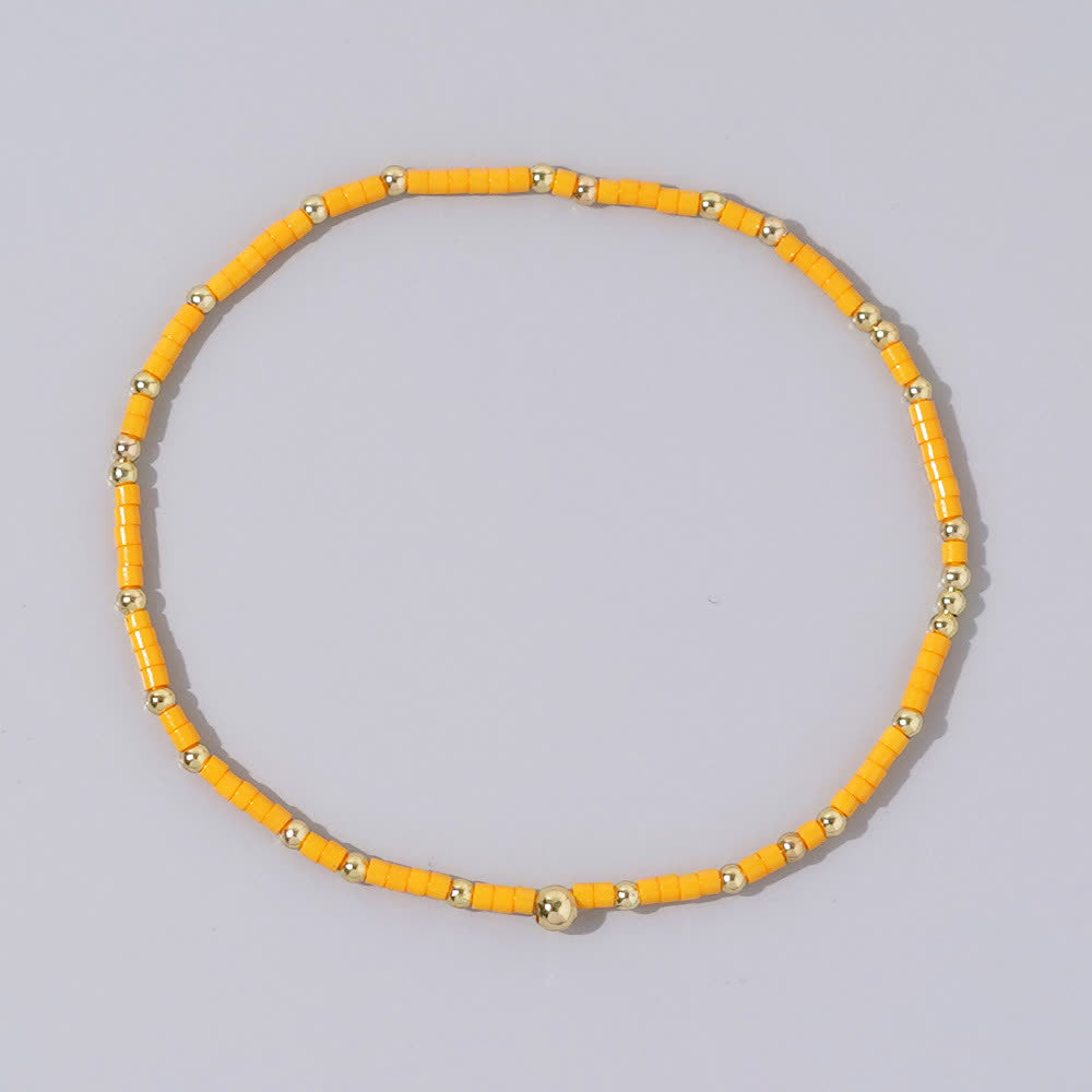 Bracelet de perles de riz colorées Olivenorma