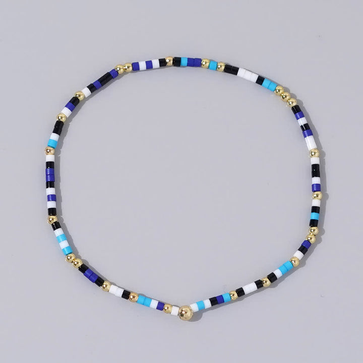 Bracelet de perles de riz colorées Olivenorma