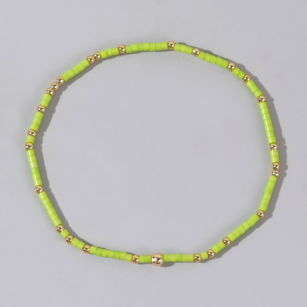 Bracelet de perles de riz colorées Olivenorma