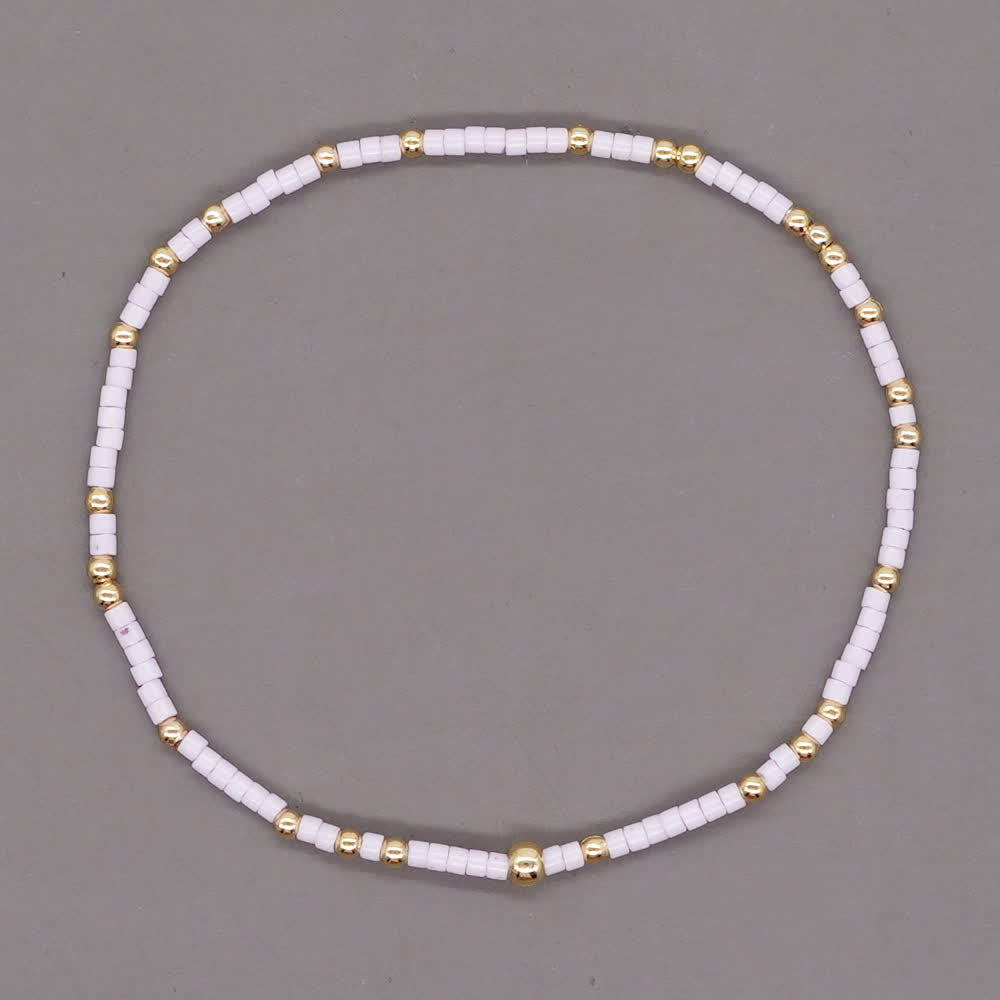 Bracelet de perles de riz colorées Olivenorma