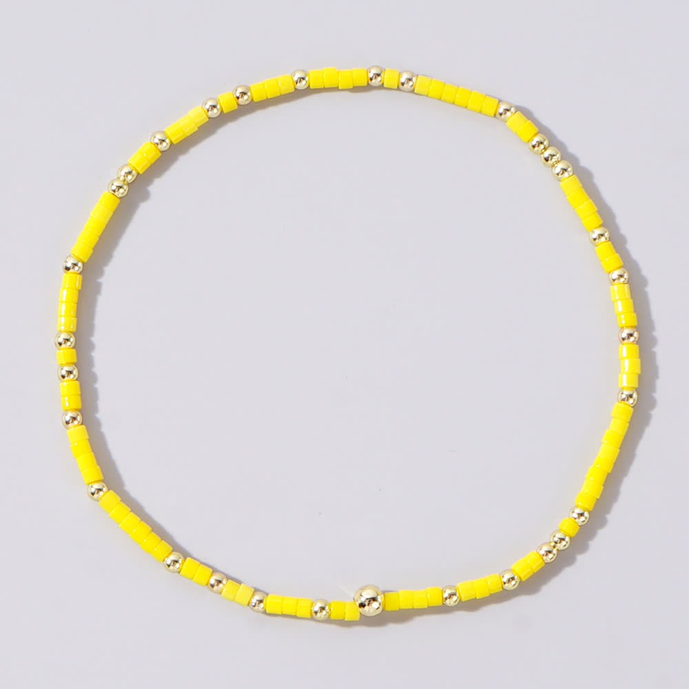 Bracelet de perles de riz colorées Olivenorma