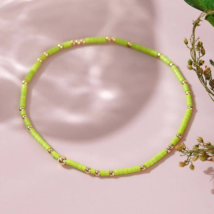 Bracelet de perles de riz colorées Olivenorma