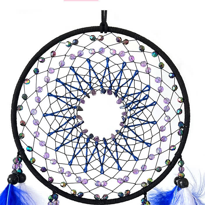 Perles d'améthyste Olivenorma Attrape-rêves bleu violet
