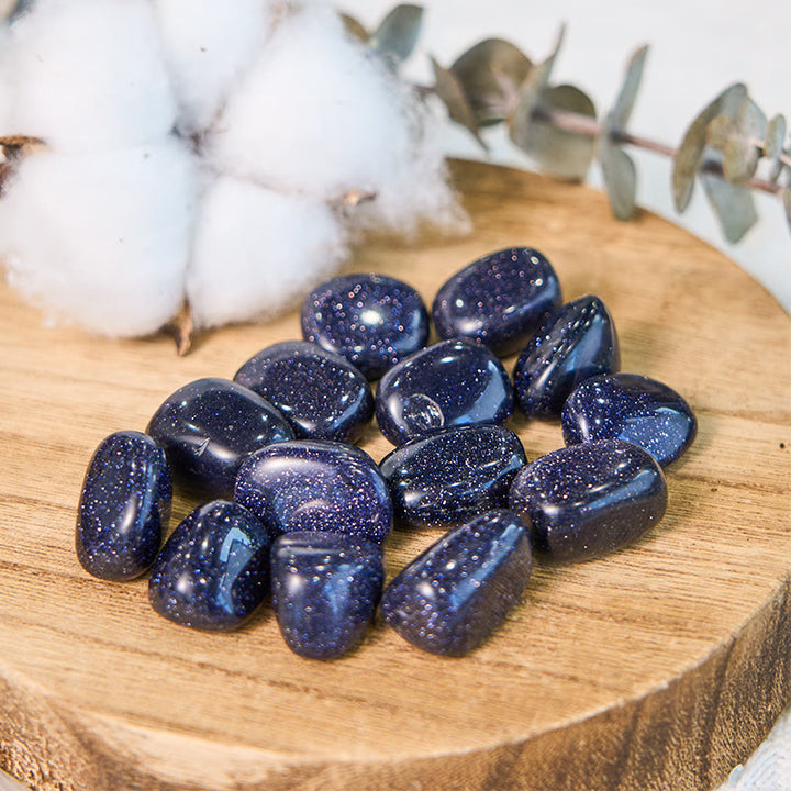 Pierre roulée en grès bleu pailleté naturel Olivenorma