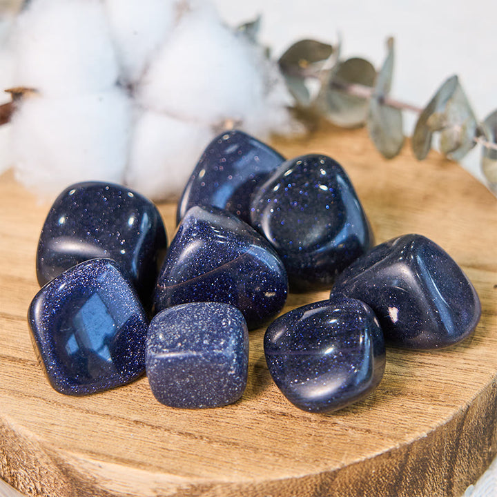 Pierre roulée en grès bleu pailleté naturel Olivenorma