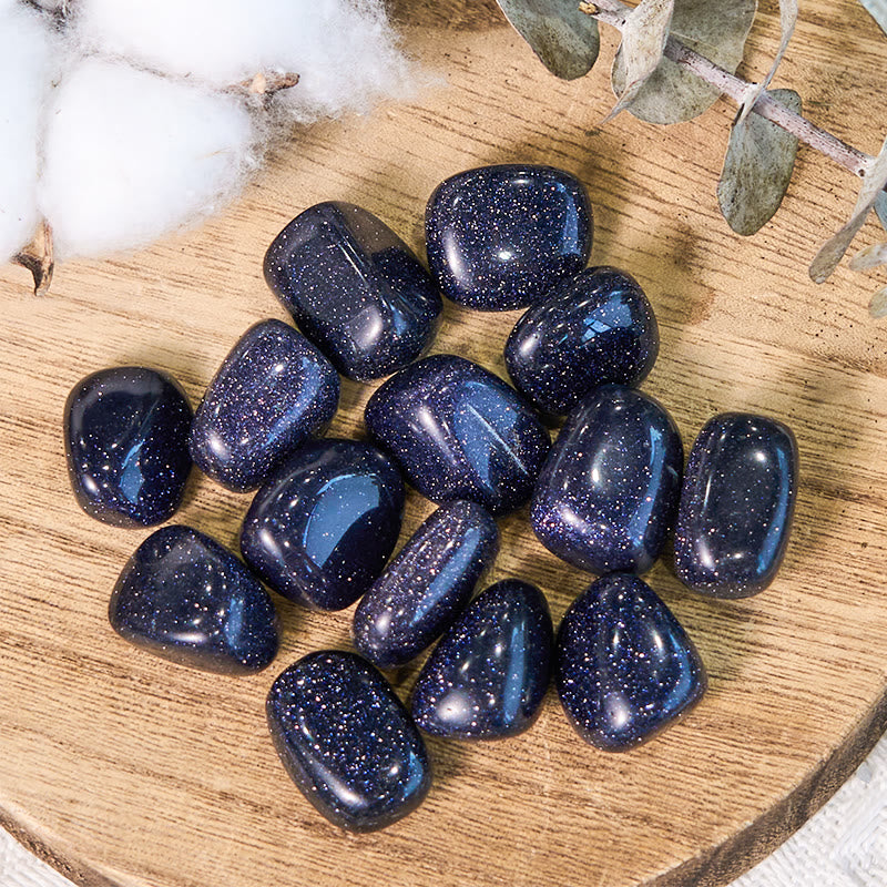 Pierre roulée en grès bleu pailleté naturel Olivenorma