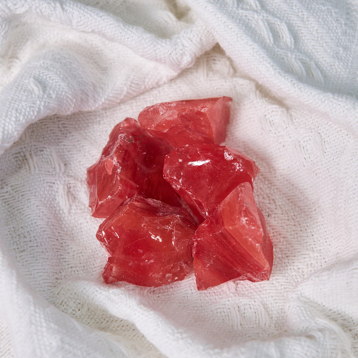 Quartz rouge brut Olivenorma , pierre naturelle roulée en cristal