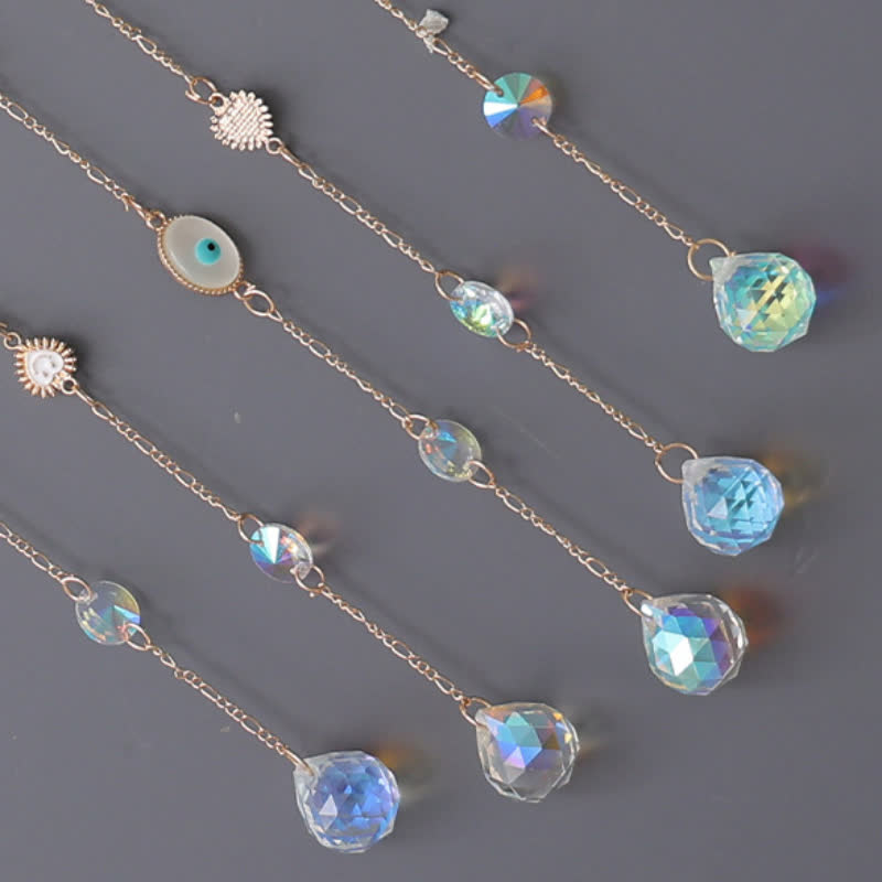Pendentif carillon éolien en forme de lune avec impression époxy Olivenorma