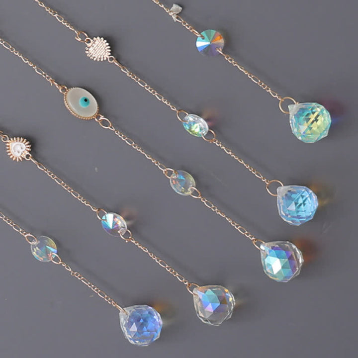 Pendentif carillon éolien en forme de lune avec impression époxy Olivenorma