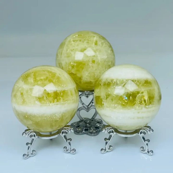 Sphère de cristal de citrine naturelle Olivenorma