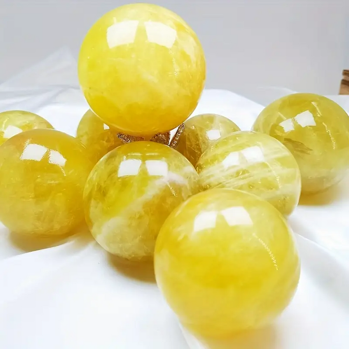 Sphère de cristal de citrine naturelle Olivenorma