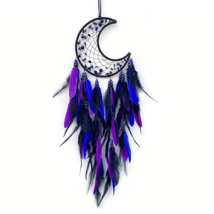 Attrape-rêves Olivenorma Moon Purple Pink Feather