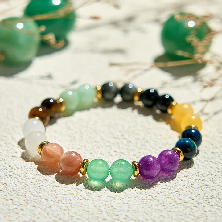 Bracelet Olivenorma 10 types de perles en pierre naturelle