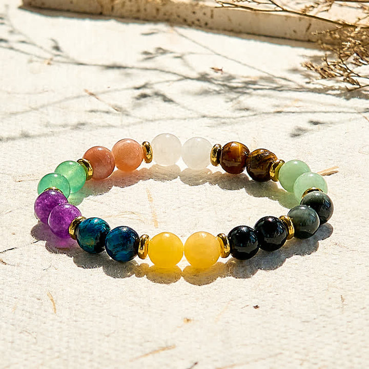 Bracelet Olivenorma 10 types de perles en pierre naturelle