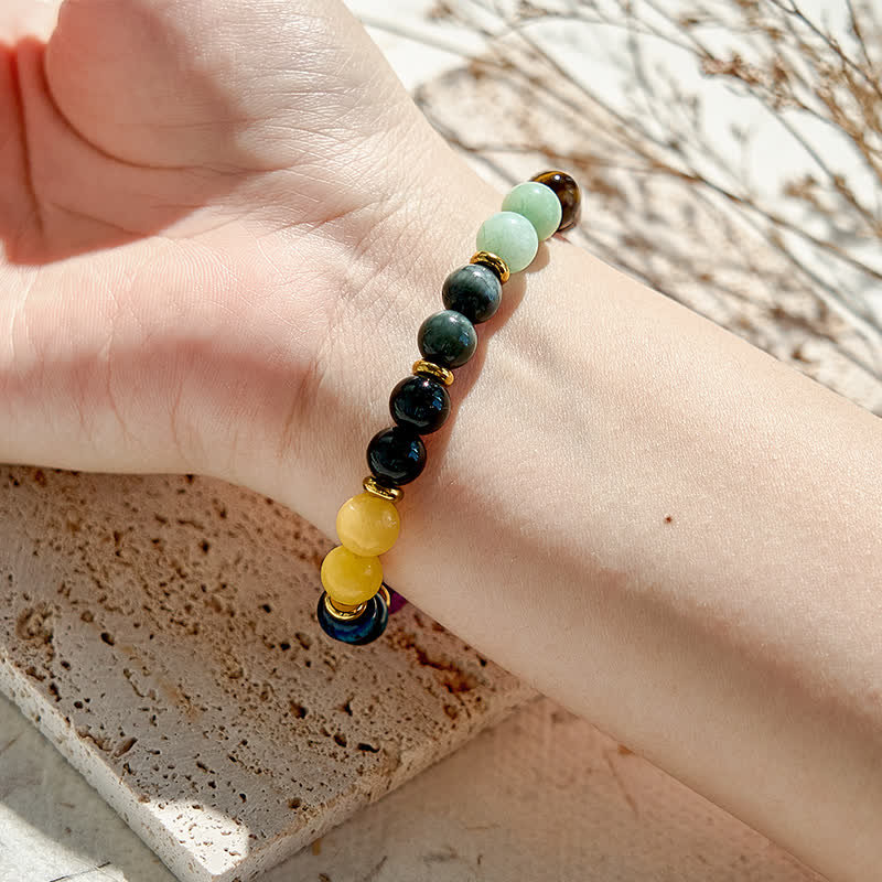 Bracelet Olivenorma 10 types de perles en pierre naturelle