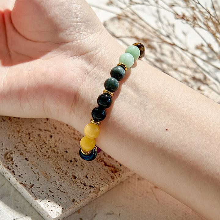 Bracelet Olivenorma 10 types de perles en pierre naturelle