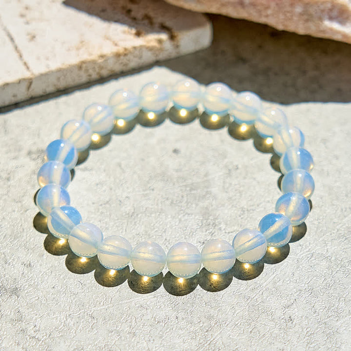 Bracelet en perles d'opalite naturelle Olivenorma 6-10 mm