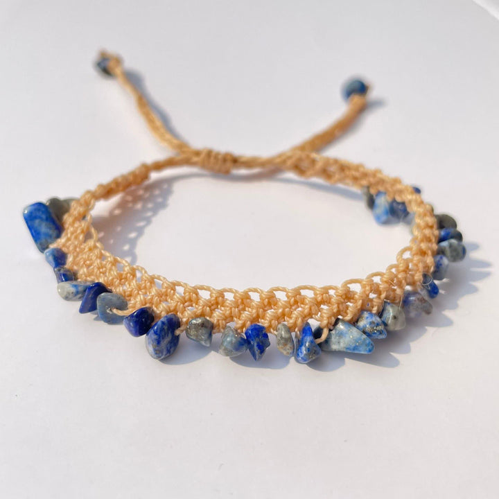 Bracelet tressé en pierre de cristal naturel Olivenorma