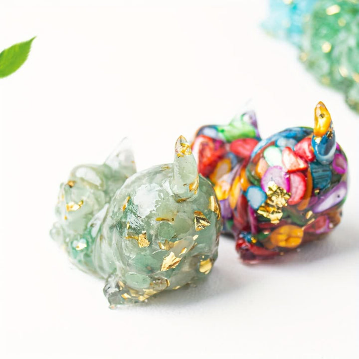 Décoration en pierre précieuse extensible en résine cristalline Olivenorma pour chat - image 71