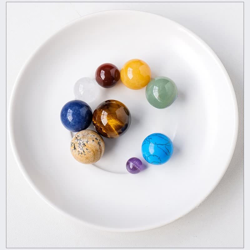 Ensemble de sphères de cristal Olivenorma Nine Planets