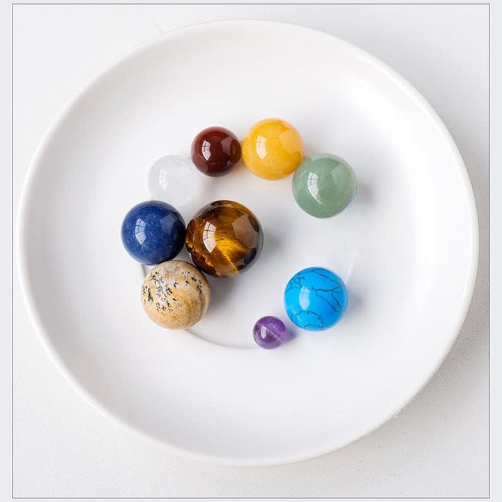 Ensemble de sphères de cristal Olivenorma Nine Planets