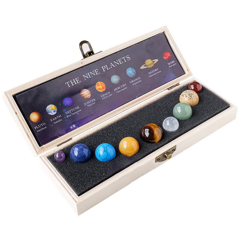 Ensemble de sphères de cristal Olivenorma Nine Planets