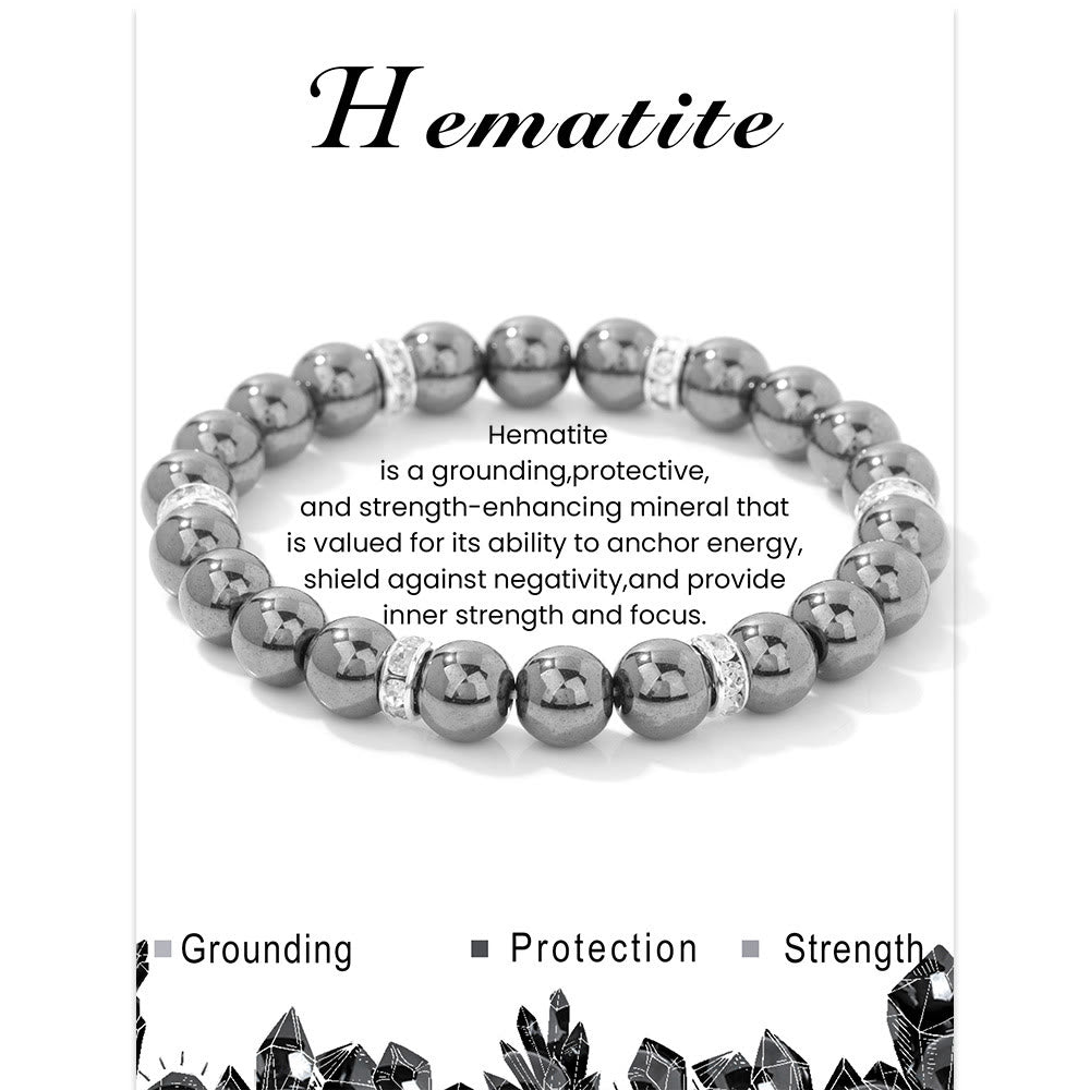 Bracelet de perles de guérison rondes en pierres précieuses naturelles Olivenorma