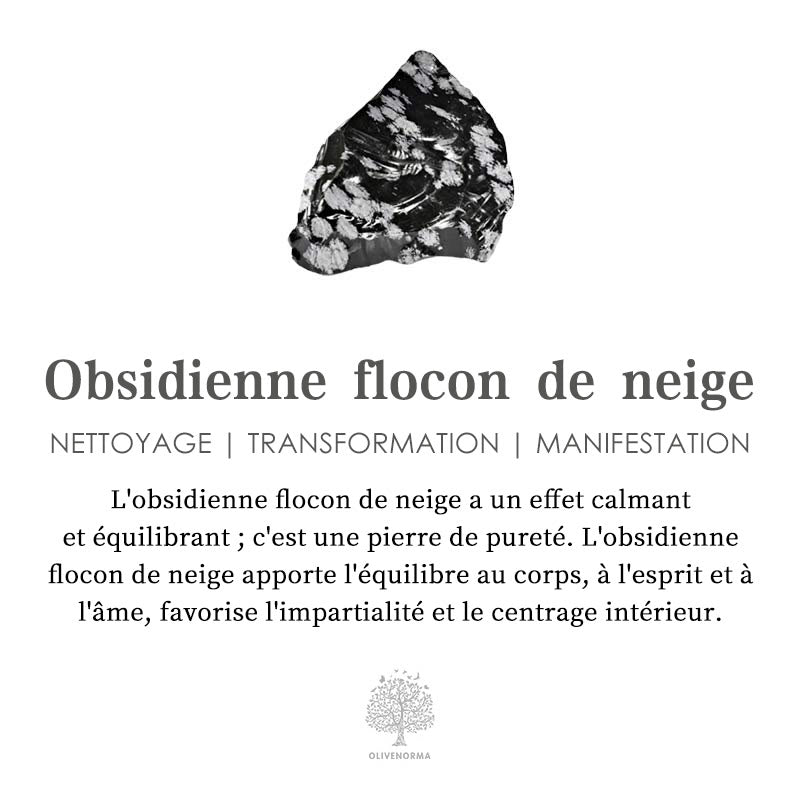 Pyramide d'orgone en quartz rose Olivenorma avec obsidienne flocon de neige