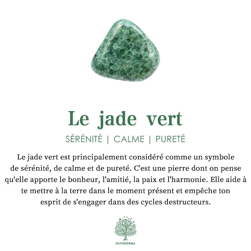 Pyramide d'orgone en jade vert et cristal transparent Olivenorma